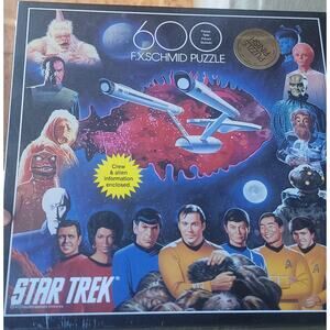Vintage Star Trek 600 Pieces Puzzle - FX Schmid Sealed Excellent Collectible